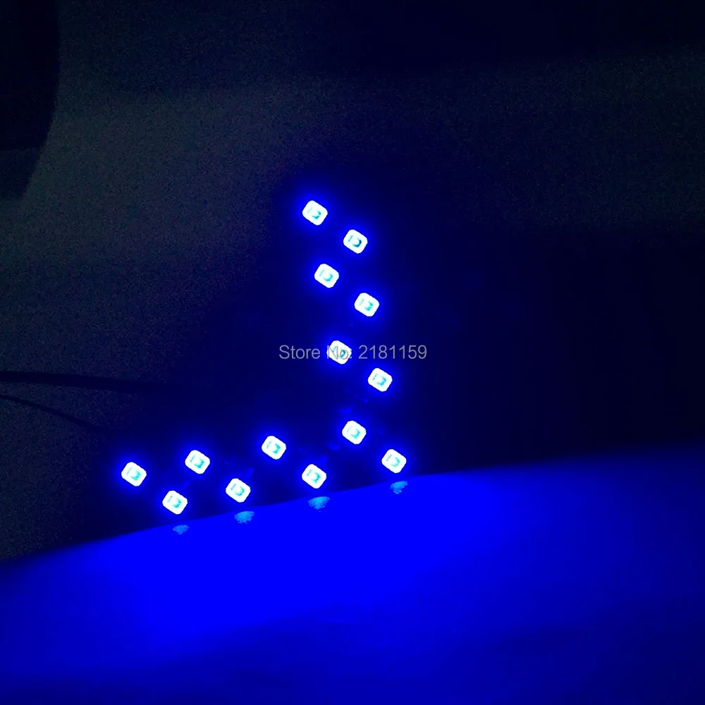 2 шт. 14SMD светодиодный автомобильный w5w Янтарная панель со стрелкой для автомобиля указатель поворота бокового зеркала световой индикатор Автомобильный светодиодный светильник для парковки 12 В светодиодный Стайлинг автомобиля