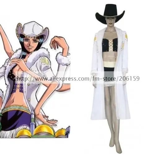Одна деталь Нико Робин форма тканевый костюм для косплея белый плащ полный набор