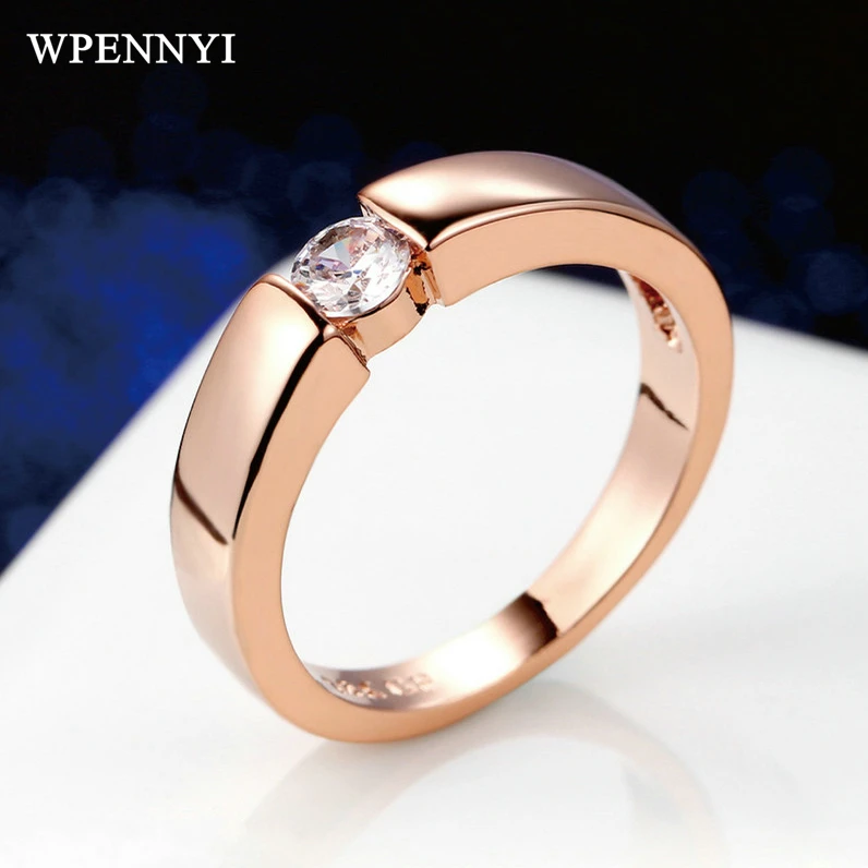 Розовое золото Цвет Сердца и стрелы вырезать сверкающие 4 5 мм 0.35ct кубического