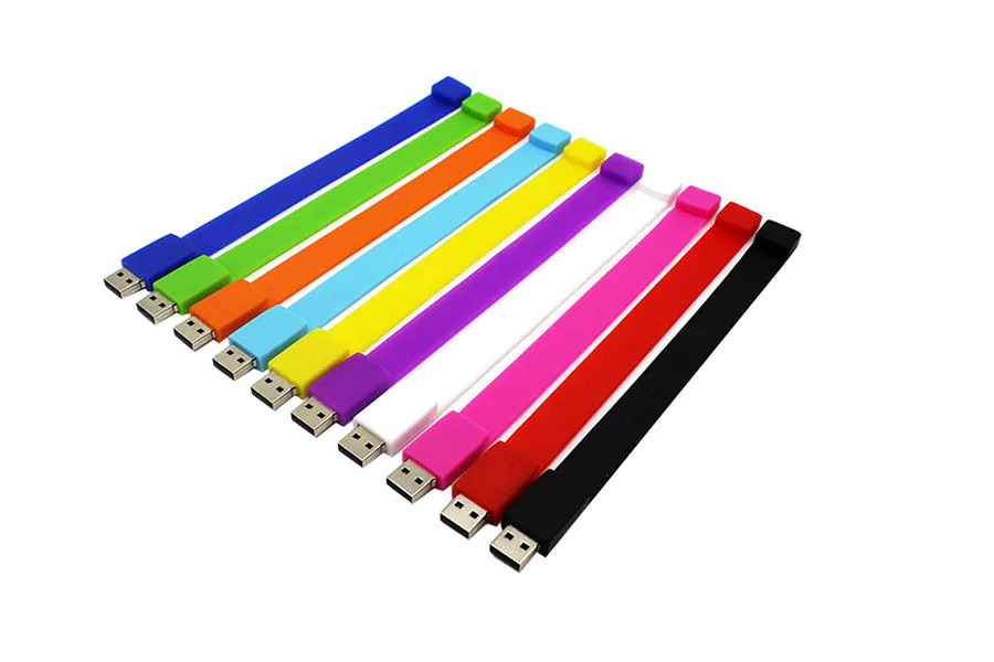 BiNFUL креативный 10 цветов браслет Флешка 4G 8G 16G 32G 64G Usb 2,0 Usb флеш-накопитель флешка