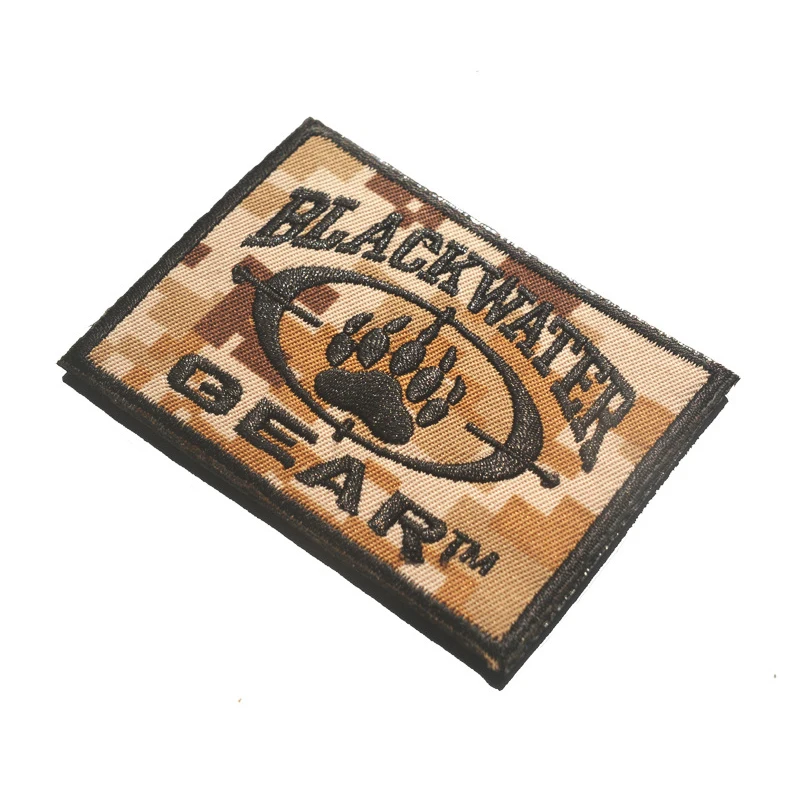 Тактическая нашивка в виде медведя BLACKWATER BEAR армейский военный Morale