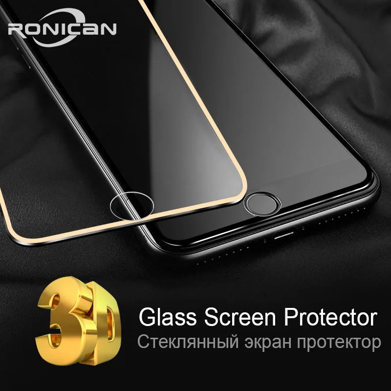 3D защитное стекло из алюминиевого сплава для iphone 6 6s 7 8 plus полное покрытие защита