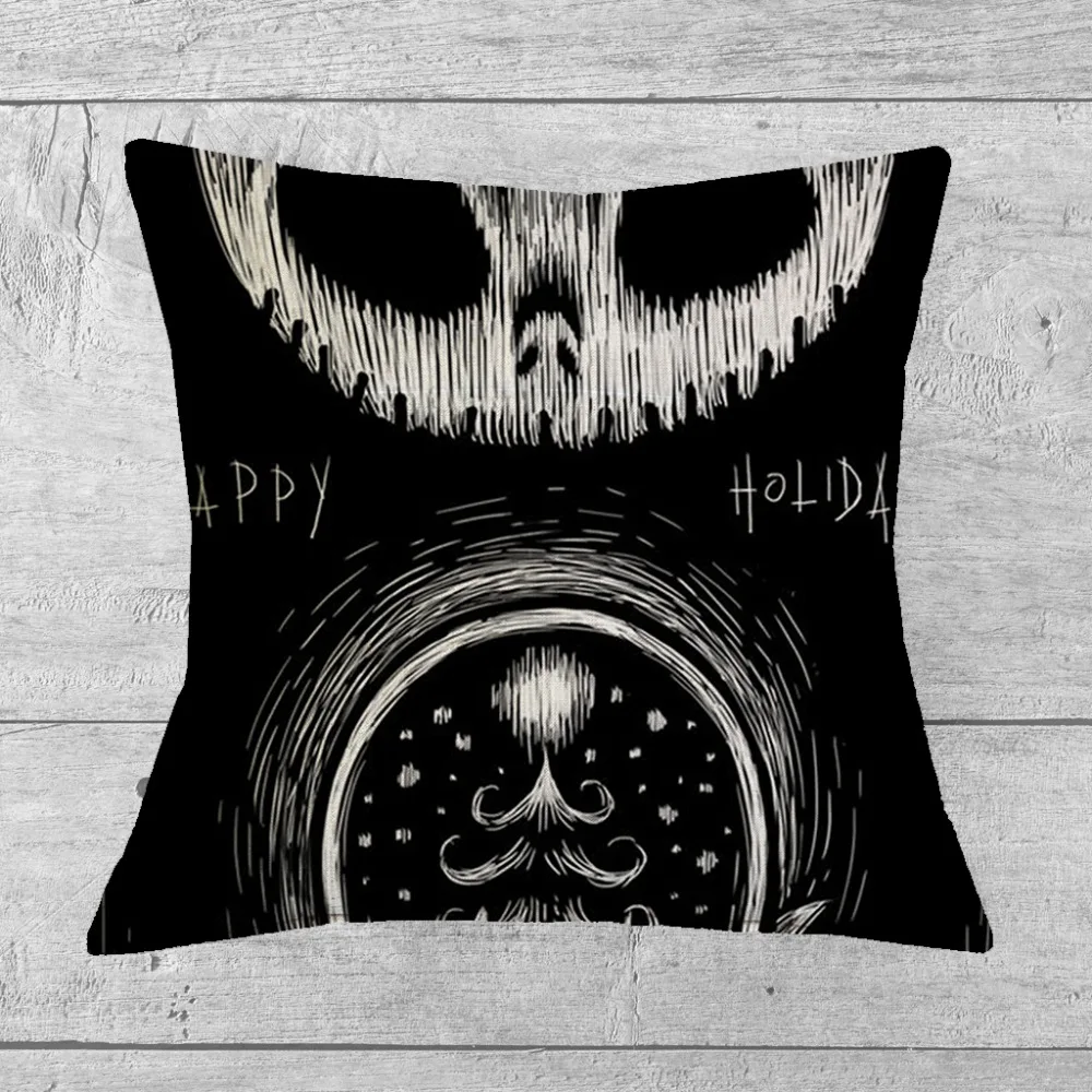 Тканевая Подушка Happy halloen из хлопка и льна цифровая домашний декоративный с