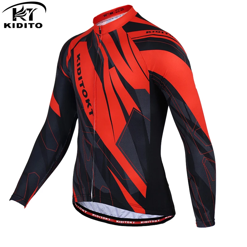 KIDITOKT Pro зимняя MTB велосипедная одежда для велоспорта Теплая Флисовая велосипедная Джерси для велоспорта Одежда для мужчин