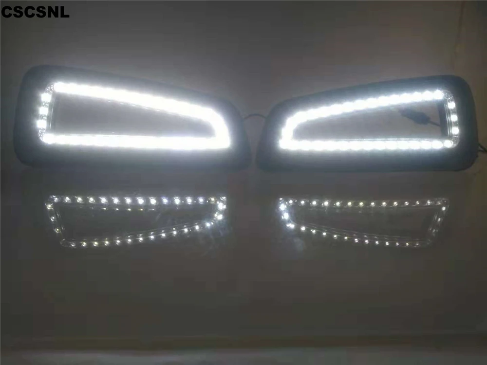 CSCSNL 2PCS For Ford Raptor F150 2010 2011 2012 2013 LED DRL Daytime Running Lights Daylight car lights fog lights