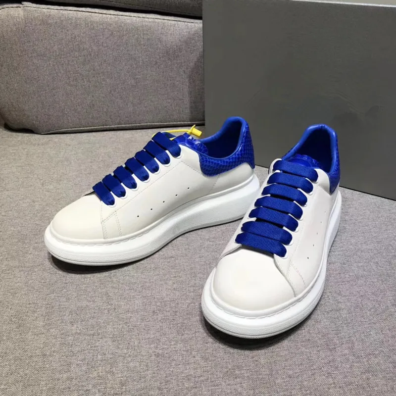 Со змеиным узором в стиле пэчворк Женские кроссовки размера плюс женская белая