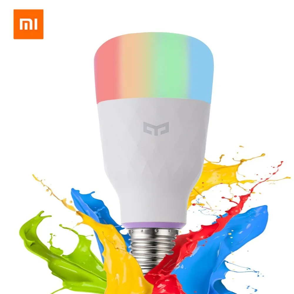 (Обновленная версия) Оригинальная умная Светодиодная лампа Xiaomi mijia yeelight цветная