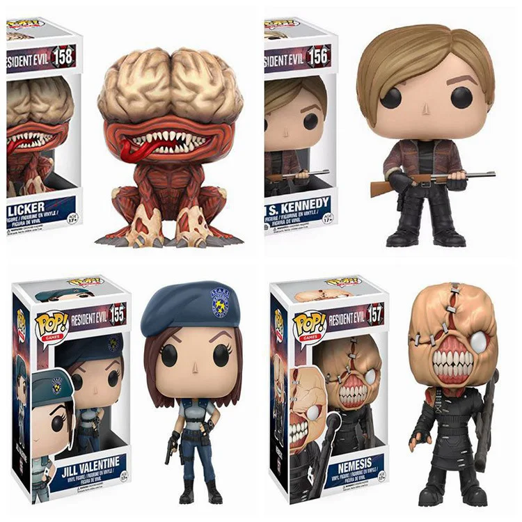 FUNKO POP Новинка Resident Evil 10 см NEMESIS Джилл на День святого Валентина Лизун фигурка