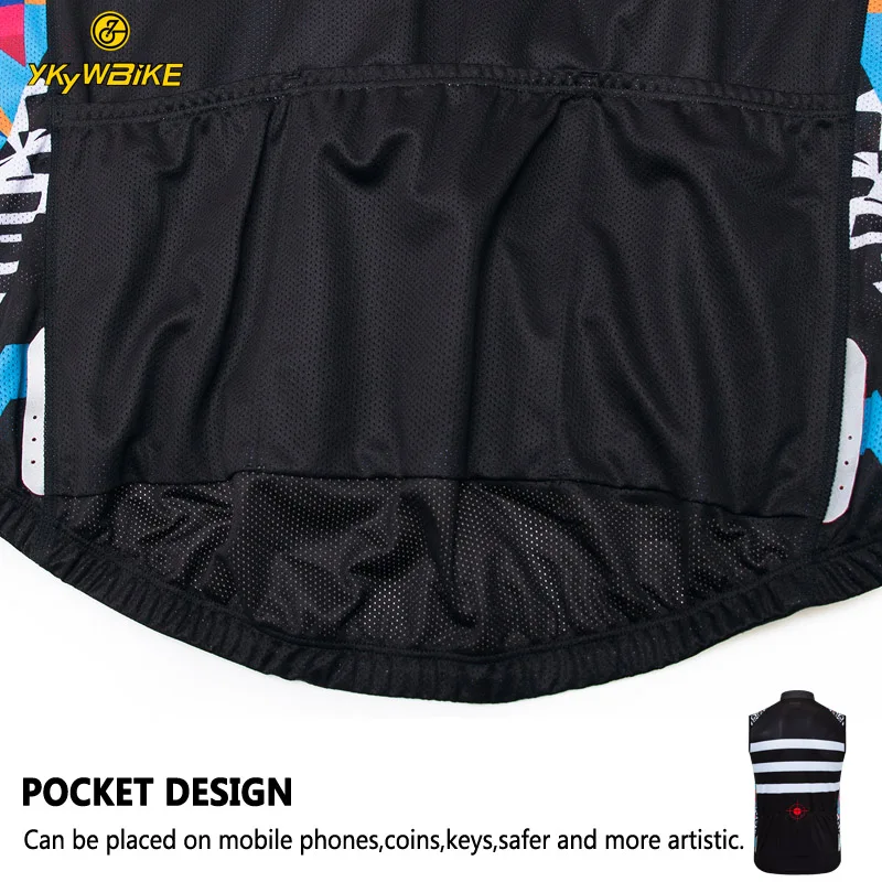 2019 велосипедный жилет Трикотаж Мужская велосипедная Светоотражающая Одежда