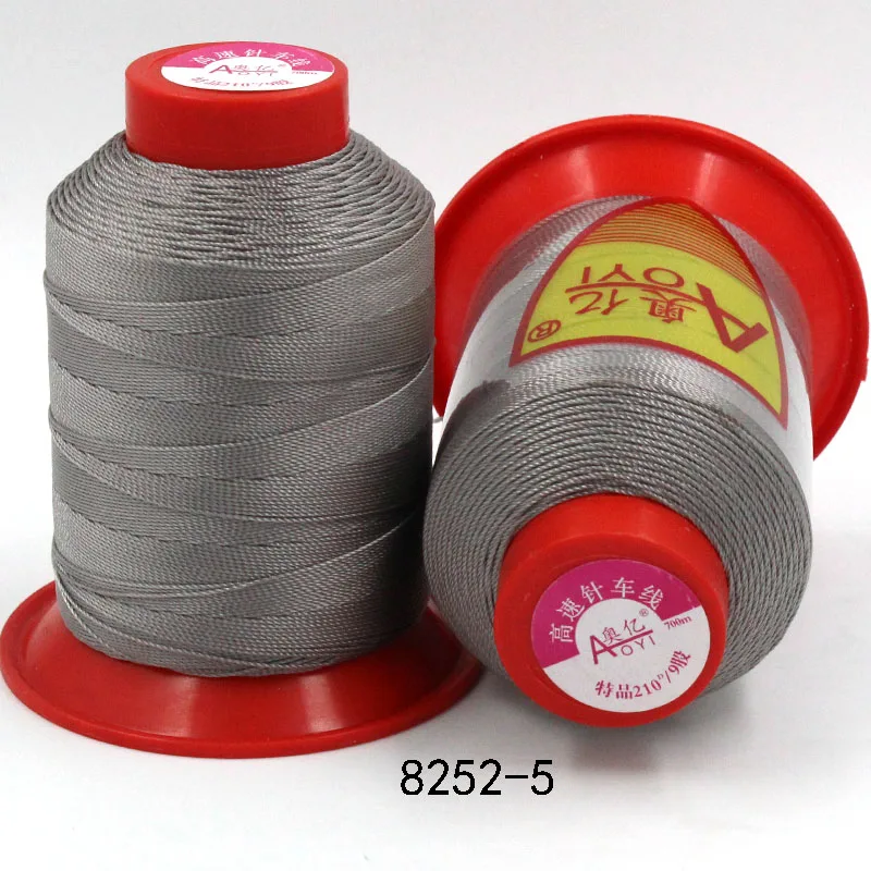 8252-5 Aoyi 210D/9 швейная нить для ремонта кожаных нитей 5# швейная пряжа fil полиэстер maschine stickgarn аксессуары для вязания - Цвет: 8252-5
