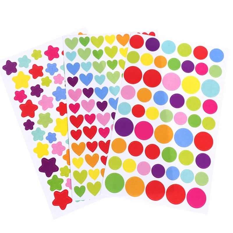 Дневник ежедневник 6 цветов радуга сердце звезда украшение журнал альбом для