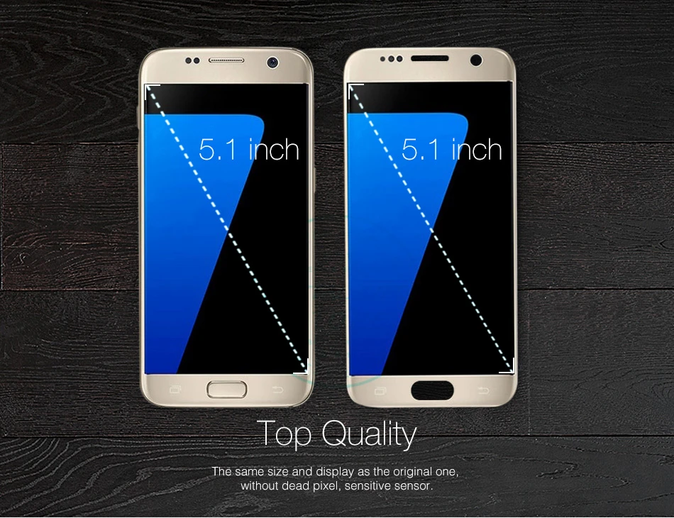 Для samsung Galaxy S7 ЖК-дисплей Дисплей Сенсорный экран 5," для Galaxy S7 G930F планшета Ассамблея Испытано замена запасных Запчасти