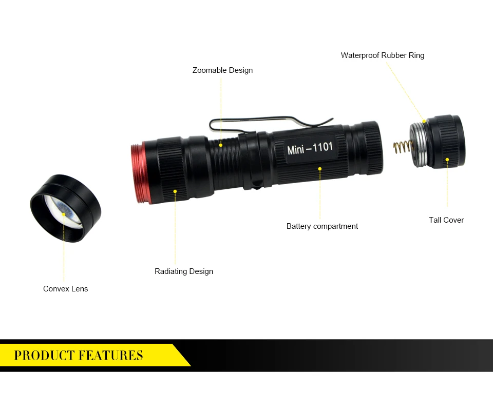 AIMENGTE Mini 800LM портативный фонарик Q5 светодиодный фонарик водонепроницаемый твердый металлический корпус супер яркий светодиодный фонарь наружное освещение