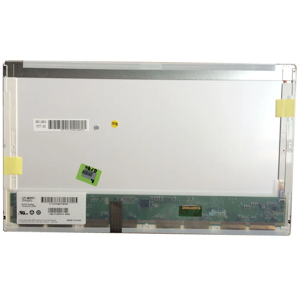LALAWIN LP140WD1 TPD1 fit B140RW01 V.2 LTN140KT02 for HP elitebook 8440P 8440W 1600*900 30PIN EDP LED LCD Screen Panel | Компьютеры и