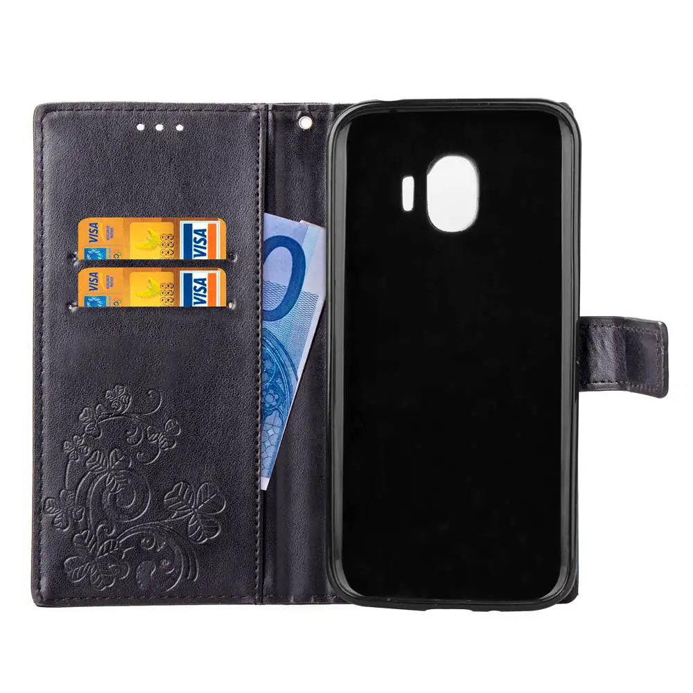 Роскошный чехол Кошелек из искусственной кожи с откидной крышкой для Samsung Galaxy J2 Pro