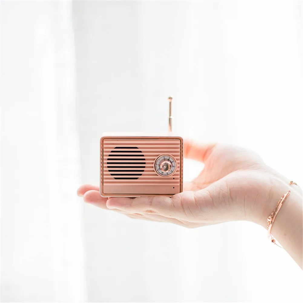 Ретро bluetooth-динамик, Ретро стиль, милый мини bluetooth-динамик, Ностальгический тяжелый бас, 3D стерео объемный HiFi звуковые эффекты