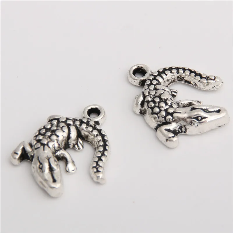 10 шт. Тибетский серебристый цвет Gecko Подвески для изготовления ювелирных изделий