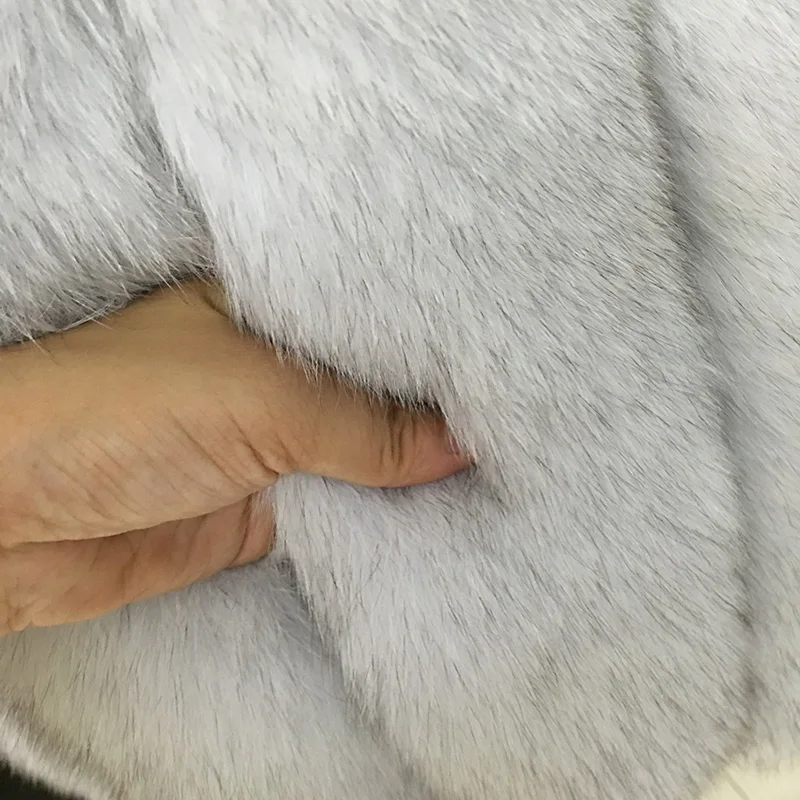 Новинка 2019 Модный зимний женский меховой жилет жилеты из натурального Лисьего