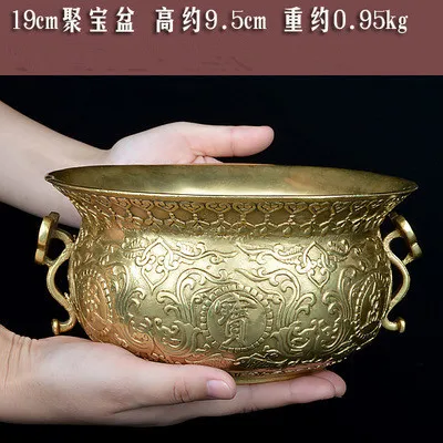 Фэн-шуй деньги Чистая медь Amass Fortunes Экстра-большой медный ладан горелки дома фэншуй открытие подарок металлические украшения