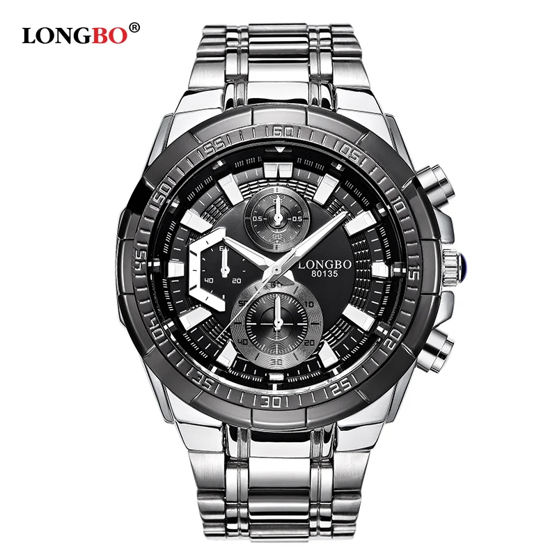 

LONGBO Military Watch for Men Quartz wristwatches Dial Clock Male Watches Relogio Masculino Fashion