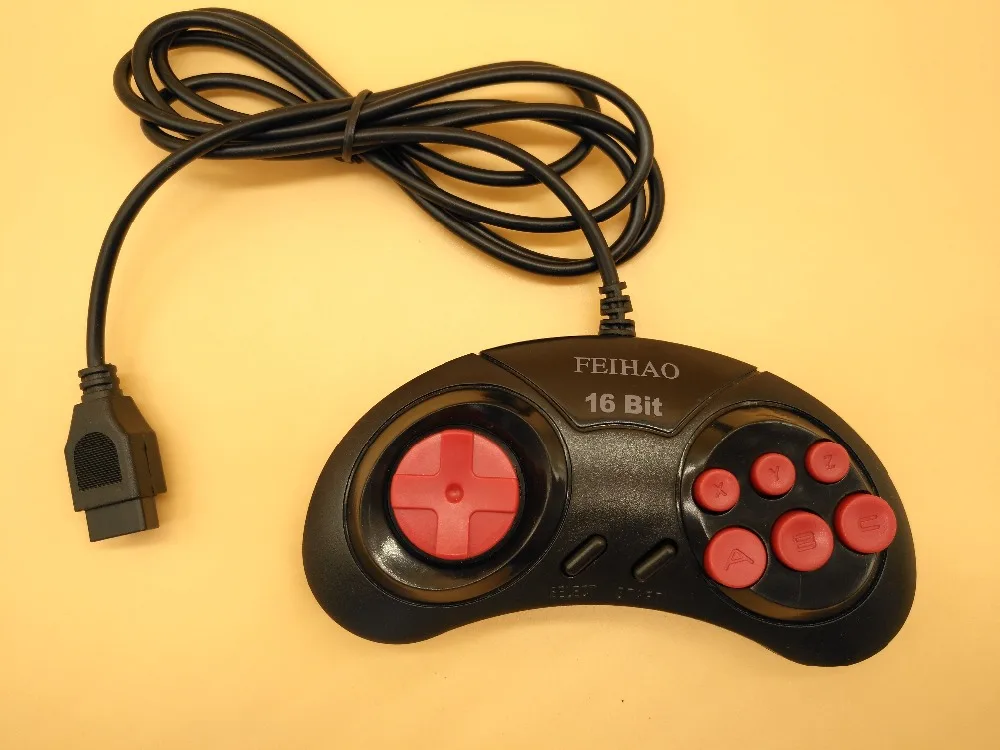 FEIHAO Ретро ТВ Видео игровая консоль для MegaDrive 16 бит игровой Картридж с 14 встроенными играми и 18 в 1 игровая карта AV выход