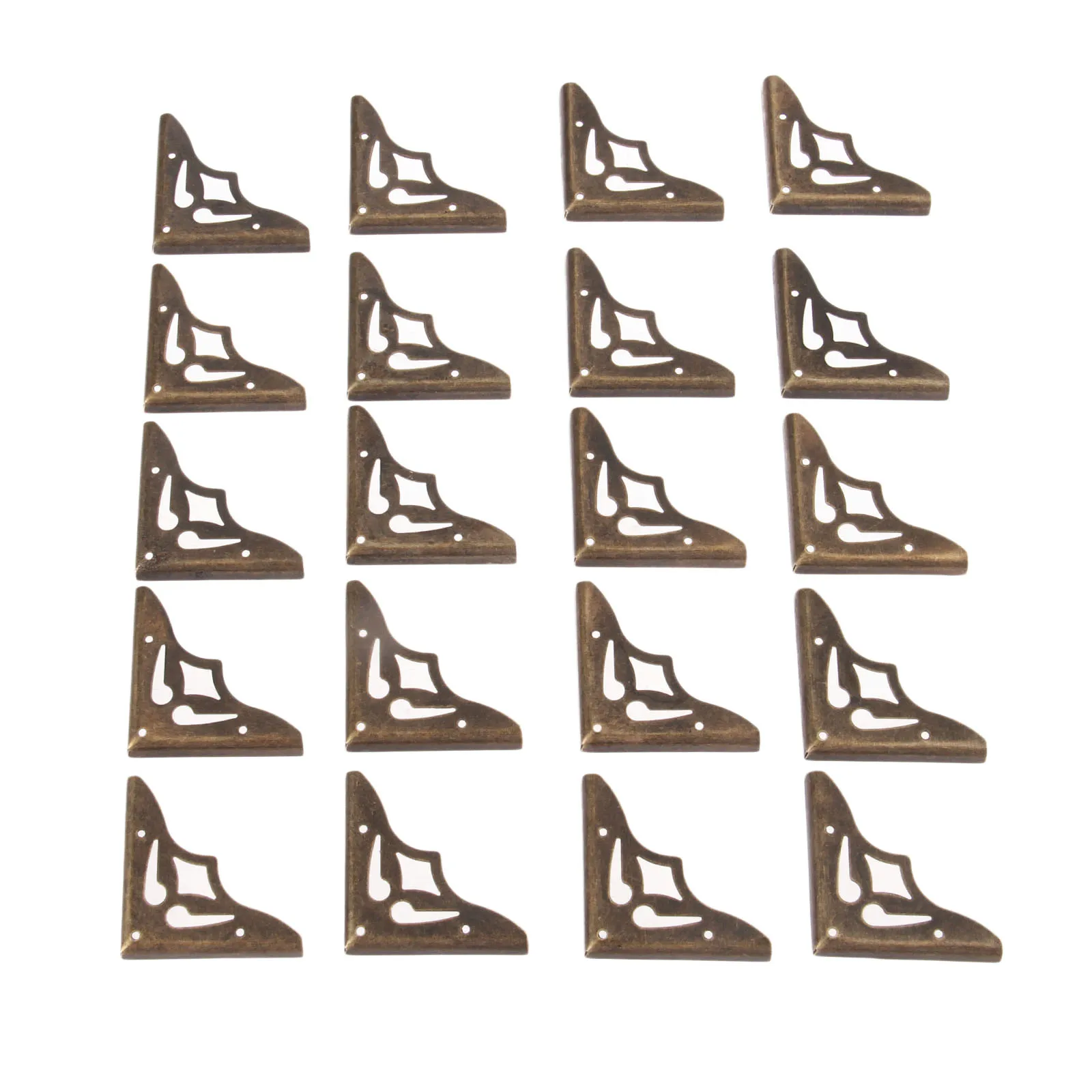 DRELD 20 единиц мебели металлическое ремесло Античная бронзовая бижутерия коробка