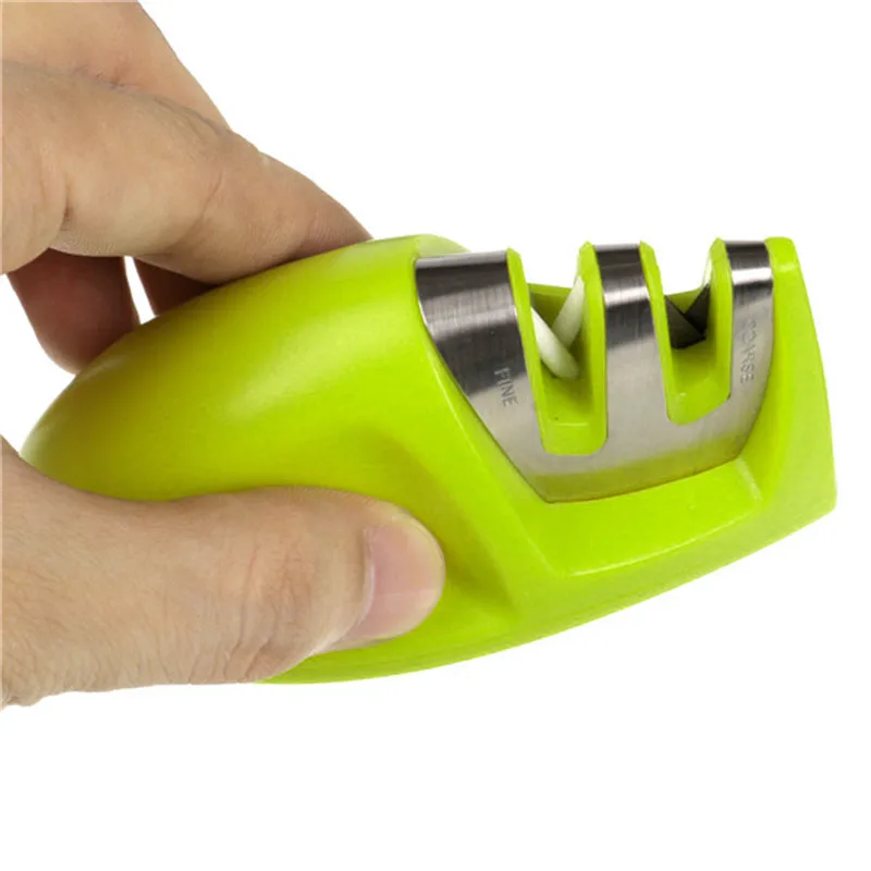 Два этапа (алмаз и керамика) точилка для кухонных ножей точильный камень дома