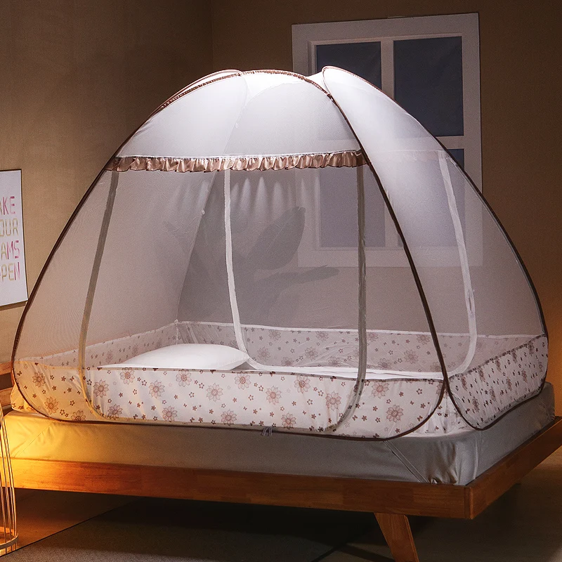 Трехдверная монгольская юрта с москитной сеткой складная сетчатая палатка для