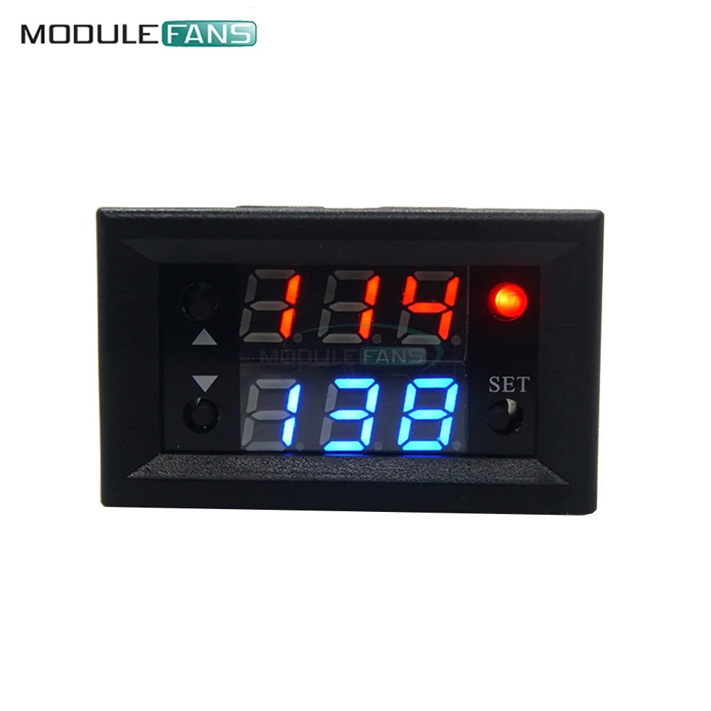 Модуль реле времени с двойным дисплеем 12 В постоянного тока задержкой
