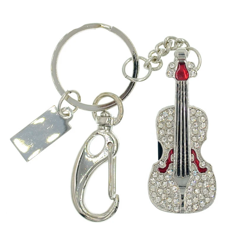 JASTER mini usb 2,0 гитара с отделкой кристаллами Внешняя память палка 4 ГБ/8 ГБ/16 ГБ/32 ГБ реальная емкость