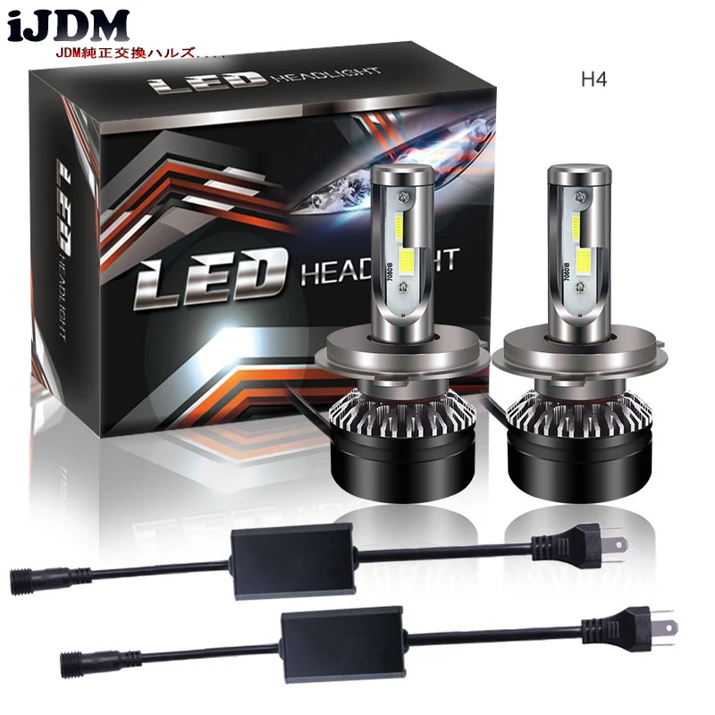 IJDM H4 светодиодный 28 Вт высокой мощности &quotHID эквивалент&quot 9003 HB2 Hi/Lo двойной луч