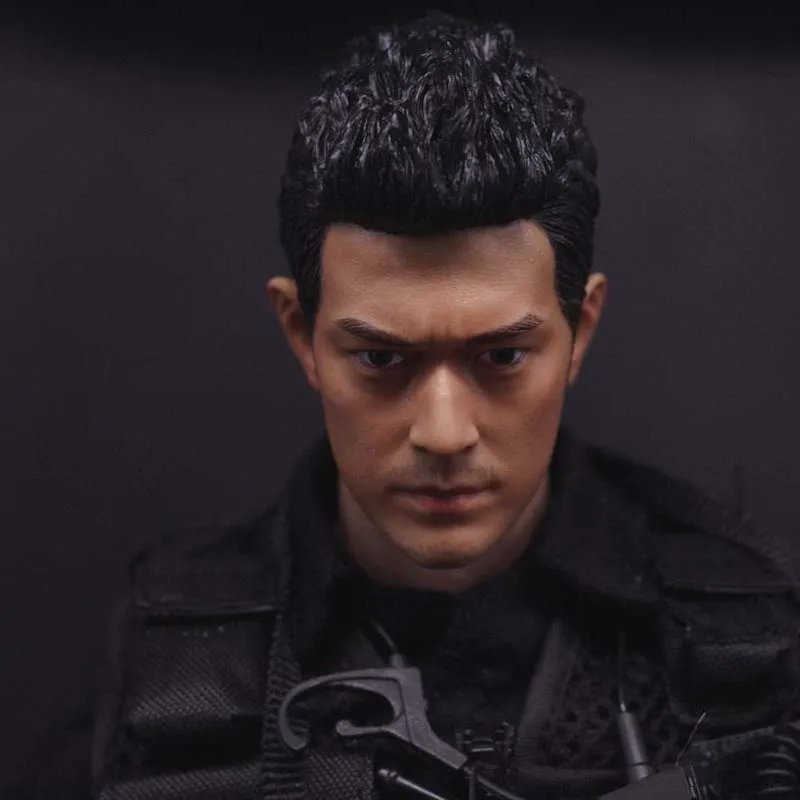 Короткие волосы Kaneshiro Takeshi голова Лепка масштаб 1/6 азиатская знаменитая звезда