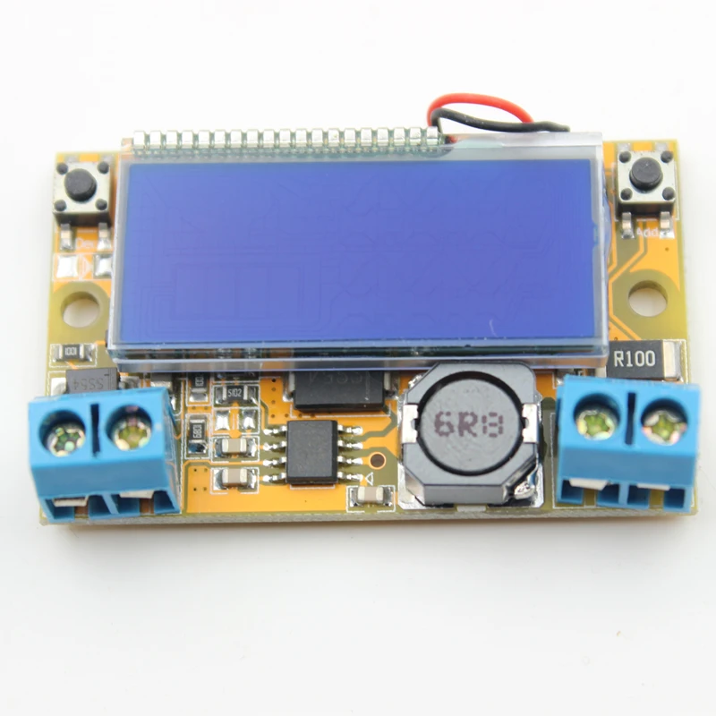 Liquid Crystal Displays DC-DC Step-Down Buck Converter Power Supply Adjustable Push Button Module with LCD Display 5-23V 3A | Электроника