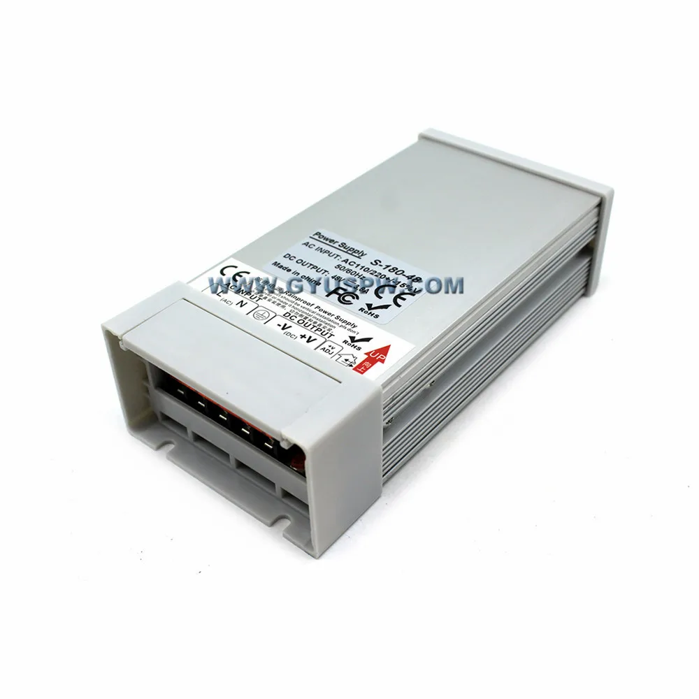 Водонепроницаемый DC48V 3.8A 180 W переключатель питания драйвер AC110 220 v к DC 48 V открытый