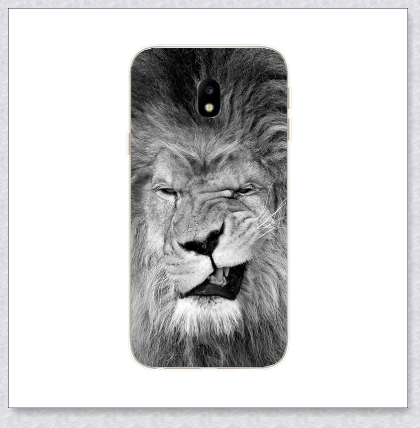 lion Силиконовая крышка для samsung Galaxy J7 J730F J5 J530 J3 J330 F чехол мягкий TPU чехол s для samsung J 3 5 7 F Coque - Цвет: lion