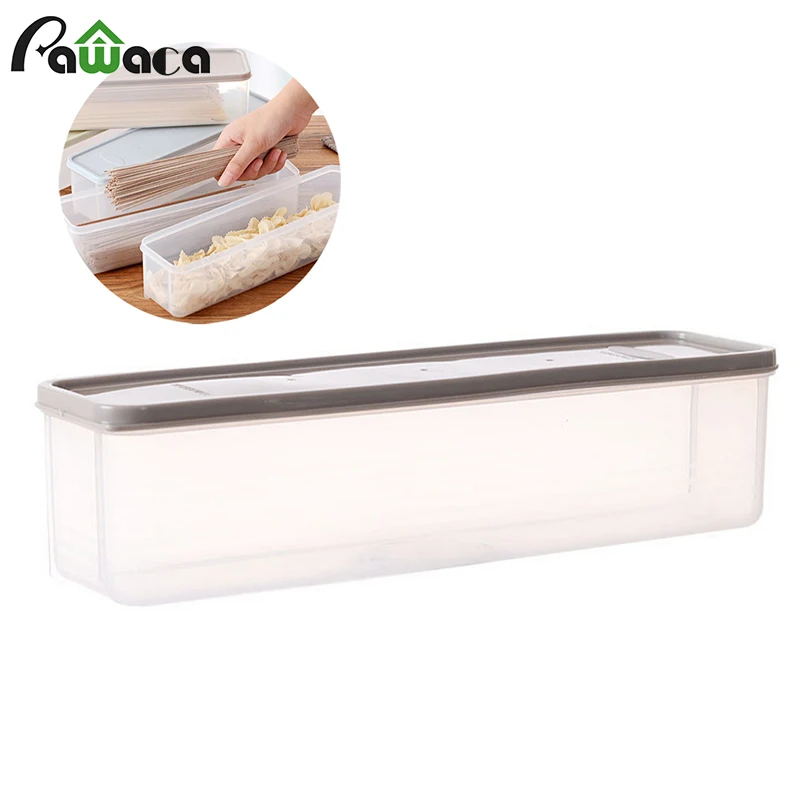 Ящик для хранения лапши кухонных зерен контейнер фасоли содержит герметичный