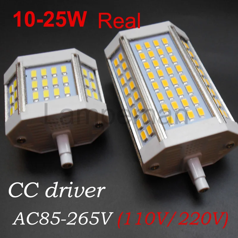 R7S Светодиодная лампа затемнения 78 мм 118 м J78 J118 110 В 120 220 230 240 260 5730smd 64LED 18 Вт 20 25 30 35 50