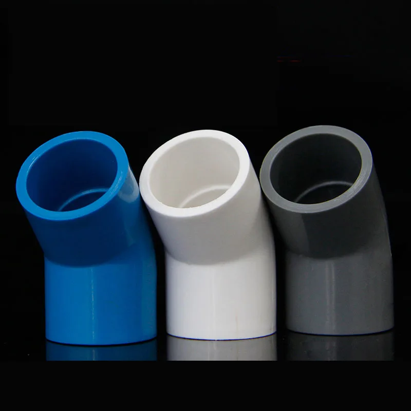 Gogo ПВХ водопроводные трубы 45 градусов локоть прямой изгиб фитинги 50/63/75 мм |