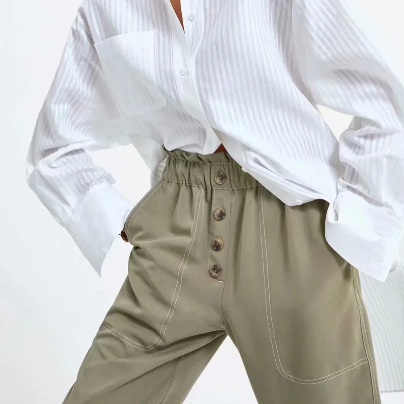 2019 женские повседневные брюки сексуальные свободные широкие длинные эластичный