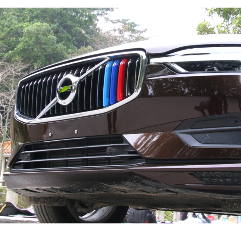 Аксессуары для стайлинга автомобиля Volvo XC60 2018 автомобильный гриль трехцветная
