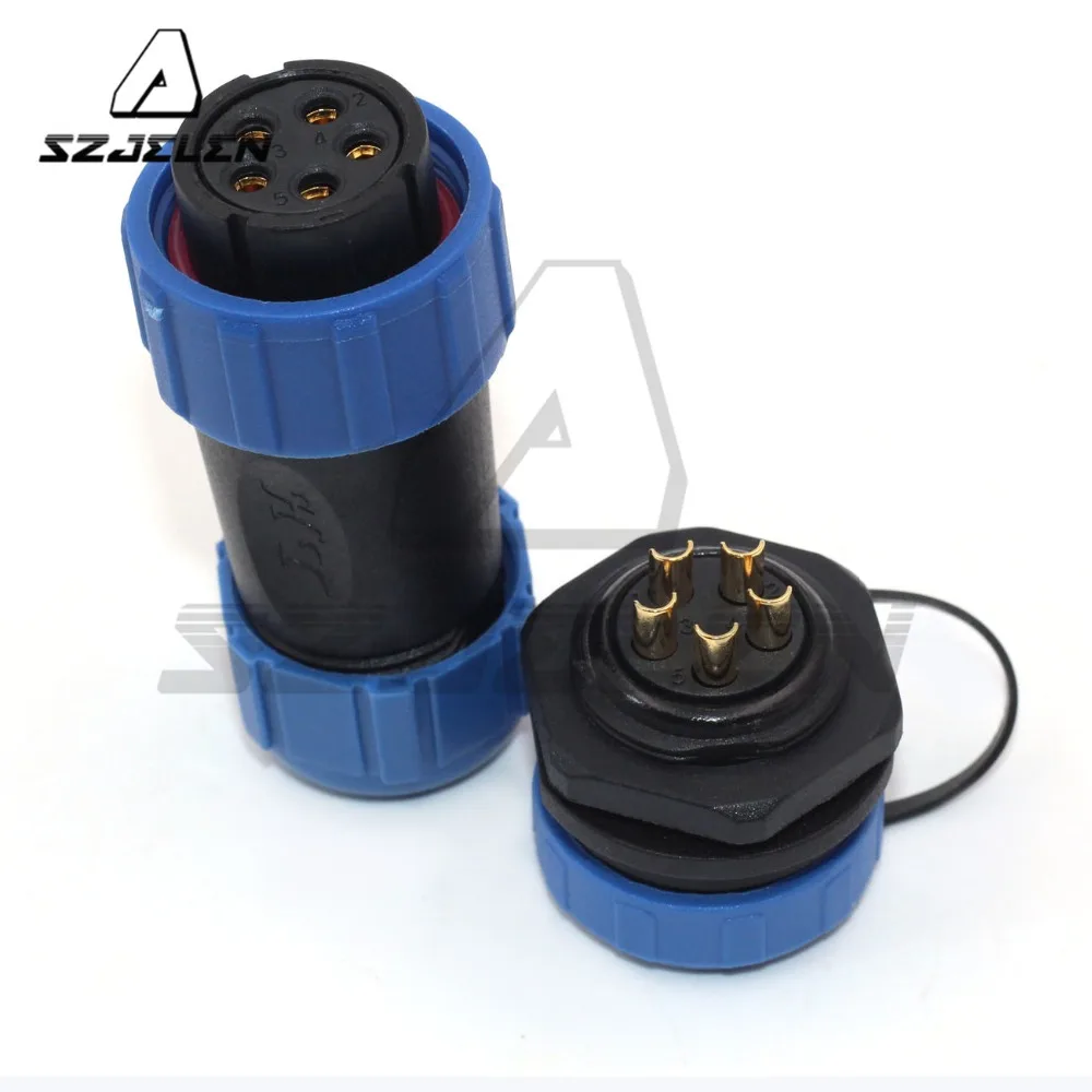 SP2110/SY2112 5 pin Connector Plugs &amp Sockets ip68 Electrical Auto Power Male and Female Wire Waterproof Connectors | Обустройство