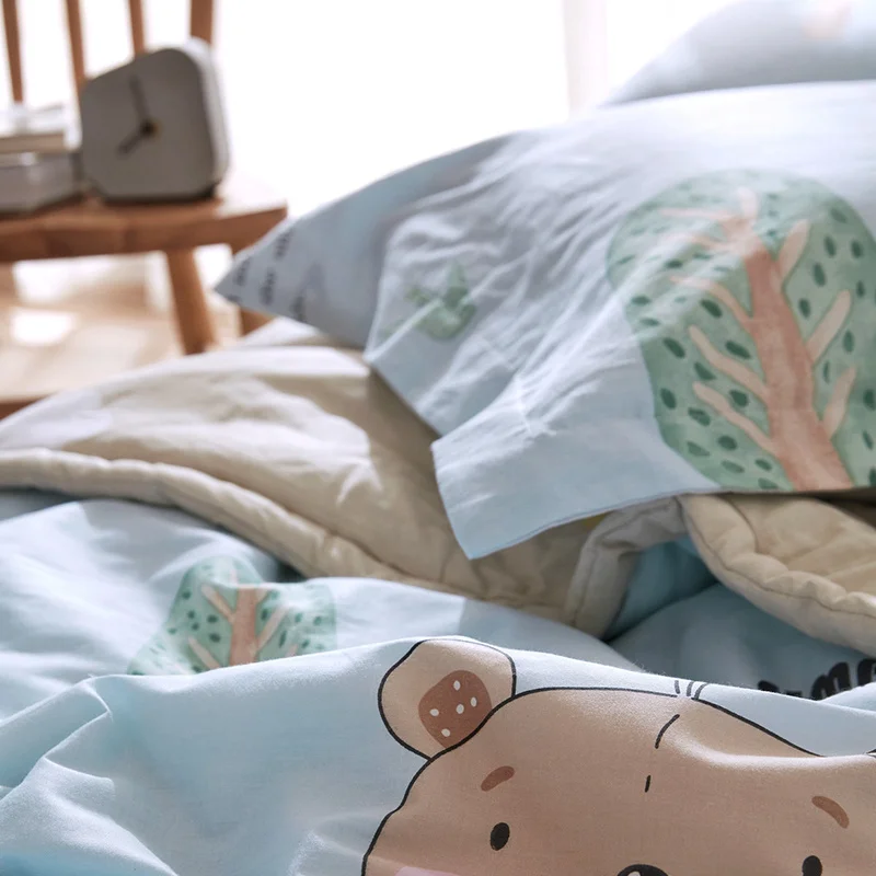 Детские летние постельные принадлежности для взрослых мягкие хлопковые одеяла с