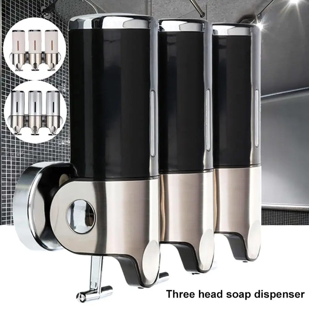 Ванная комната настенный диспенсер для мыла из нержавеющей стали гель душа