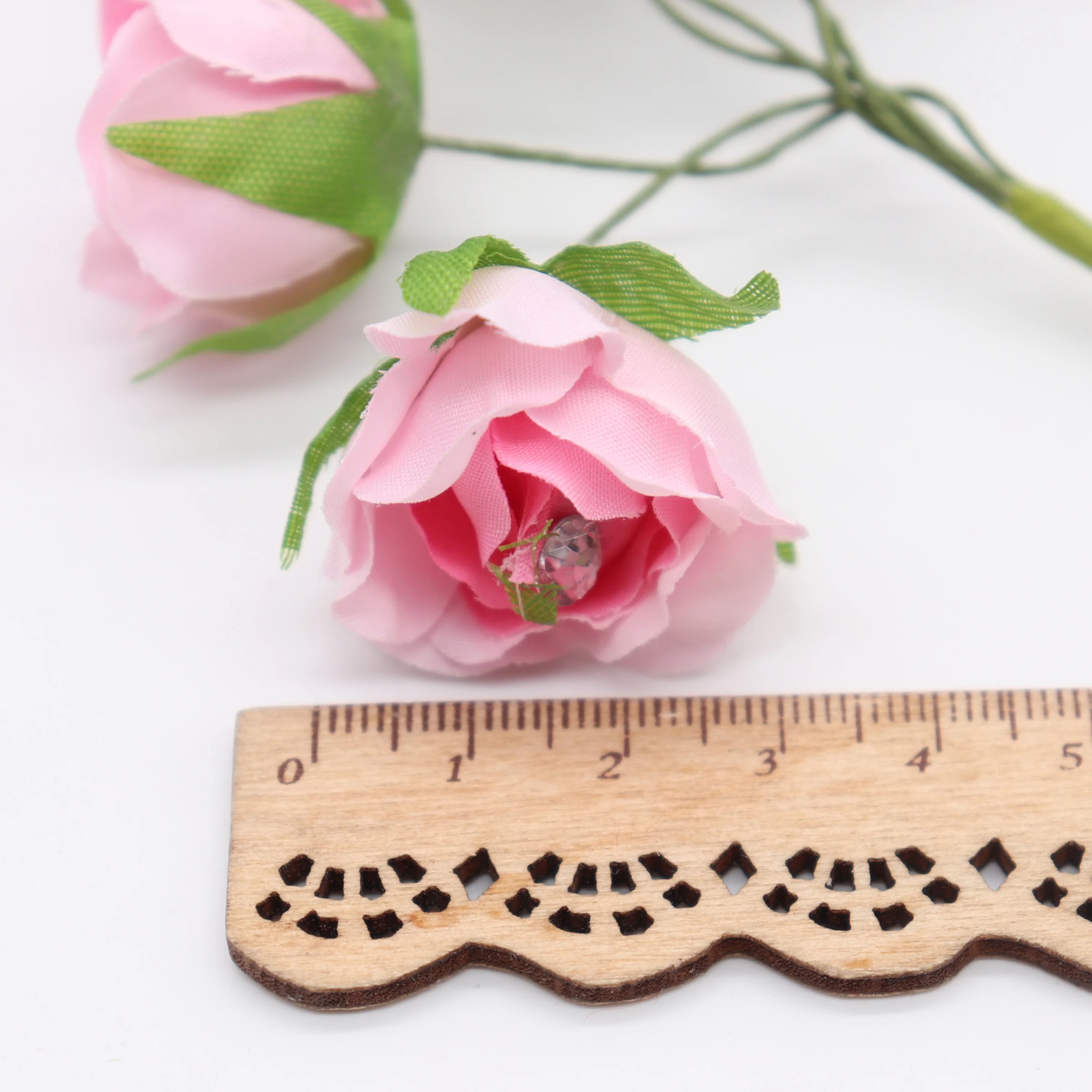 6 шт. искусственные розы марля бриллиант свадебная обувь головной убор украшение