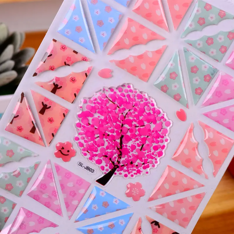 160 шт./4 листа желеобразных цветов фотоальбом сделай сам реквизит для