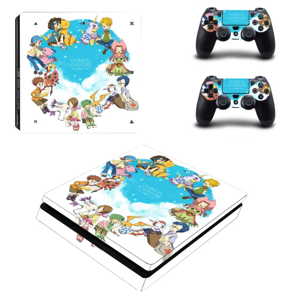 Стикер для приключений Digimon PS4 Slim Skin Виниловая наклейка консоли PlayStation 4 и 2
