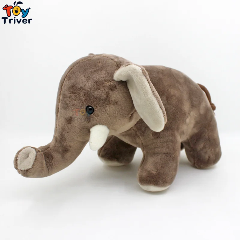 Милый слон реальной жизни Kawaii мягкие дикие животные куклы плюшевые игрушки милые