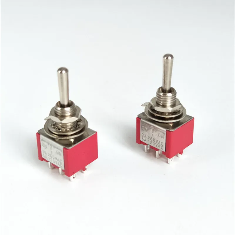 2 шт. моментальная перезагрузка Тип переключателя света тумблер ВКЛ. ВЫКЛ. 6