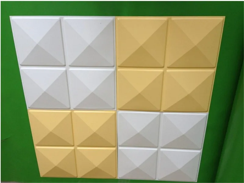 30x30 см 3D художественные наклейки на стену Белая настенная панель огнестойкие водонепроницаемые обои декор дома магазина дерево вырезанный логотип