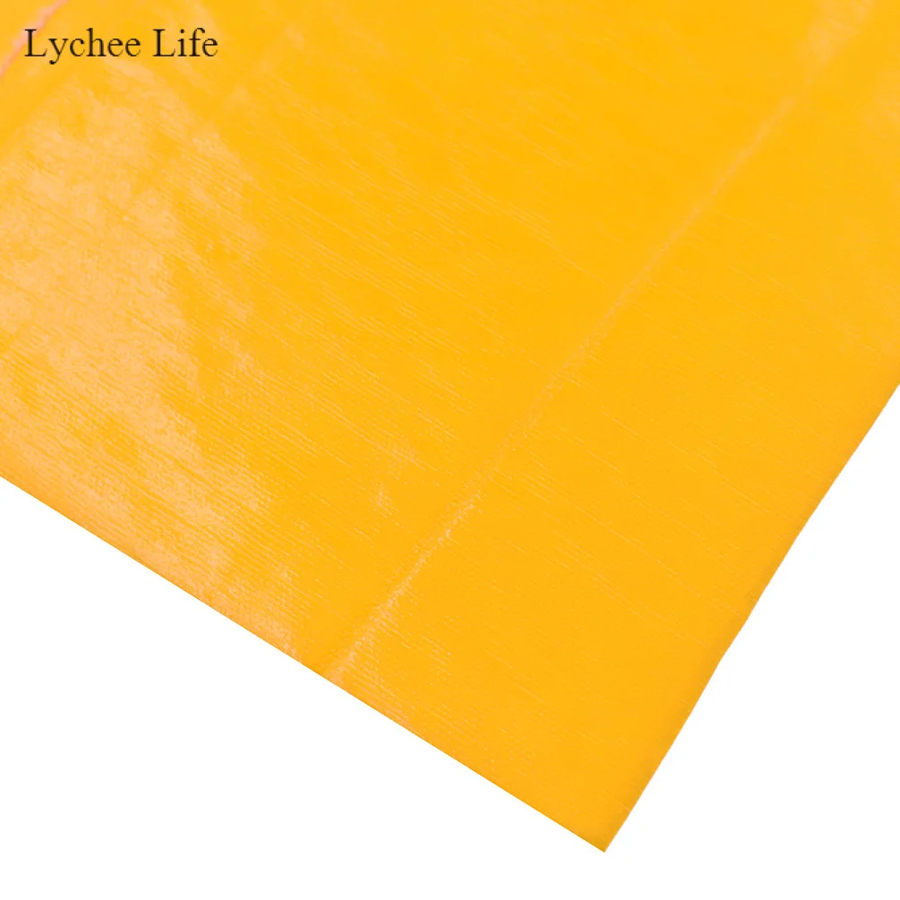 Lychee Life A4, мягкая тонкая искусственная кожа, сшитая ткань для рукоделия, сумки ручной работы, аксессуары для украшения с бантом - Цвет: Orange